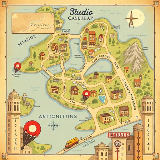 Carte de l'emplacement du studio